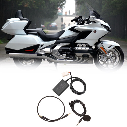Motorcycle USB AUX  Car Digital Music CD Changer Adapter for  Goldwing GL1800 2