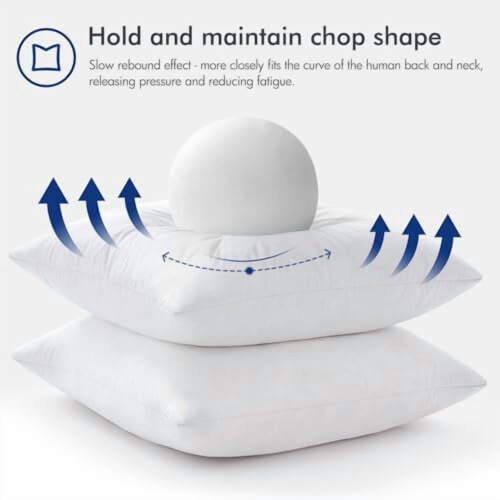 Feather Pillow Insert 26x26, Decorative Down Throw Pillow Insert Fluffy Throw Pillow Cotton Fabric for Sofa Bed Couch 2