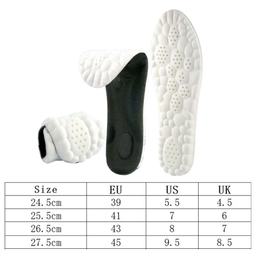 Πακέτο 2 εσωτερικών πάτων Memory Foam Steppers, αντικραδασμική προστασία 4D, αναπνεύσιμοι, 2
