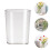 Vaso da fiori rotondo trasparente per casa e ufficio, 1 pezzo 8