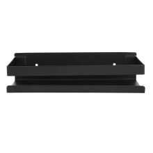 YEAHIBABY1Set Raft de depozitare perforat din oțel inoxidabil negru Depozitare de perete pentru bucătărie Utilizatori de uz casnic