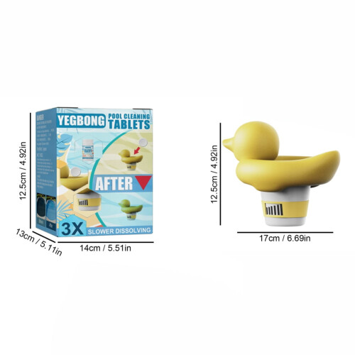 Distributeur de chlore Yellow Duck pour piscine et spa (1 unité) 1