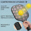 Σετ κουπιών Pickleball από fiberglass με λουλούδια και 2 μπάλες και τσάντα – Συμβατό με 2