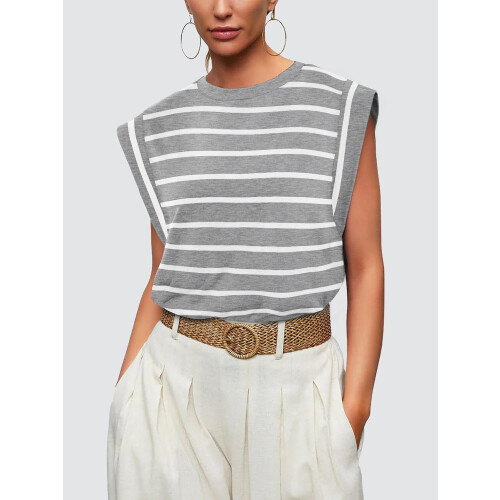 Γυναικεία Μπλούζα με Καπέλο και Μανίκια, Καλοκαιρινό, Basic T-shirt, Casual, Tank, Χαλαρή 1