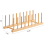 Escorredor de pratos de bambu 34x13x10cm 2