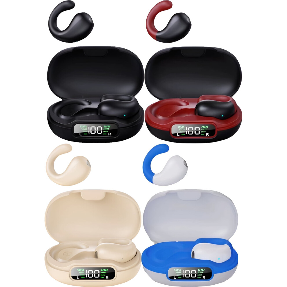 4Pcs Bone Conduction Headphones,Bone Conduction Technology Open Ear Headphones,Sports Noise-Canceling Function Running Earbuds,Color Mixing3 9402001900012