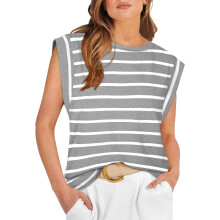 T-shirts à manches courtes pour femmes, hauts d'été basiques, débardeurs décontractés, coupe ample, collection 2024