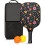 Σετ κουπιών Pickleball από fiberglass με λουλούδια, 2 μπάλες και τσάντα – Συμβατό με 1