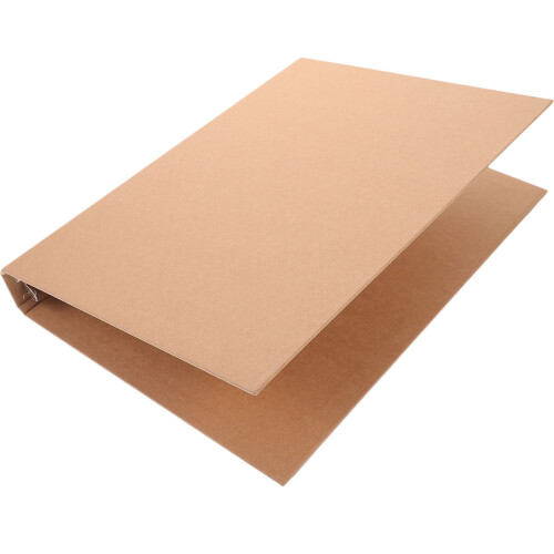 Κάλυμμα Κλασέρ OUNONA Kraft Paper A4Ring Ανοιχτό Καφέ για Οικιακή Χρήση με Ασφαλή