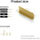 Cabinet Edge Pulls Matte Brushed Gold 7.87 in Pack of 5 3