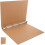 Κάλυμμα Κλασέρ OUNONA Kraft Paper A4Ring Ανοιχτό Καφέ για Οικιακή Χρήση με Ασφαλή 3