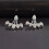 Γυναικεία Σικ Σκουλαρίκια με Στρας Waterdrop Μπροστά και Πίσω Κάλυμμα για 3