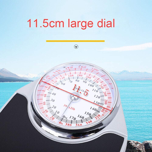 Mechanical Bathroom Scale No Battery Required with EasyRead Precision Dial and Durable Metal Platform 1