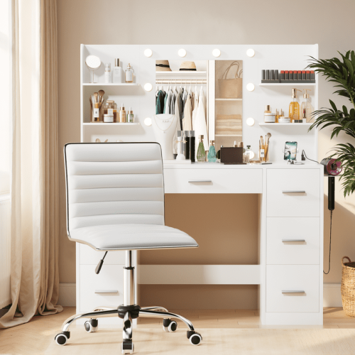 Lacoo Task Chair Καρέκλα Γραφείου με Μεσαία Πλάτη, Χωρίς Μπράτσα, Περιστρεφόμενη 1