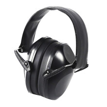 Noise-Canceling Earmuffs for Kids & Adults - Wireless, Adjustable Earmuffs for Workplace Hearing Protection Black
