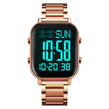 Orologio digitale uomo/donna, resistenza all'acqua 30M, con retroilluminazione e allarme orario