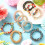 14 τεμάχια κρυστάλλινα κορδόνια μαλλιών, ελαστικά κρυστάλλινα μαργαριτάρια 7