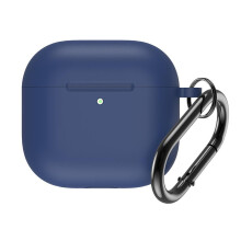 Miękkie silikonowe etui do AirPods 4. generacji, stylowe, wytrzymałe, odporne na wstrząsy i zarysowania, z brelokiem – kompatybilne z AirPods 4