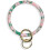 Pulseira chaveiro com argola em acetato para mulheres. 1