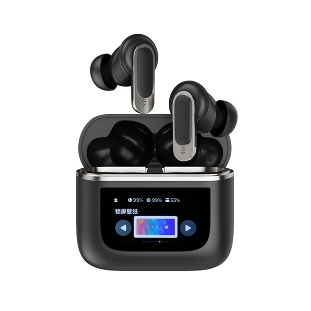 V8 Wireless In-Ear Headphones Earbuds Anc Noise Cancelling Headphone In Ear Touch Screen Controls Headset Black 6031265298110