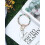 Pulseira chaveiro com argola em acetato para mulheres. 5
