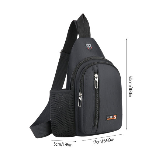 Τσάντα Crossbody για Γυναίκες Άνδρες, Μικρή τσάντα πλάτης Sling Bag στο στήθος Τσάντα Cross 2