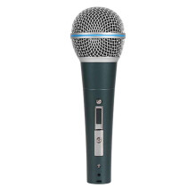 Metal Dynamic Microphone Wired Microphone for Karaoke Singing Wedding DJ Speech Dark 3.5mm Small