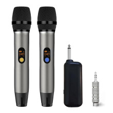 UHF Cordless Wireless Microphone Handheld Dynamic Professional Microphone System for Karaoke Singing, Church, Speech