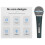 Metal Dynamic Microphone Wired Microphone for Karaoke Singing Wedding DJ Speech Black 6.5mm 8