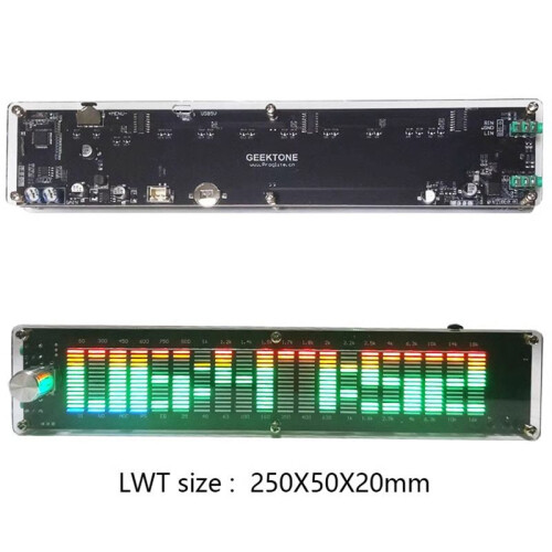 LED Audio Spectrum Analyzer Music Spectrum Dynamic Level Indicator för Ljudentusiaster 1