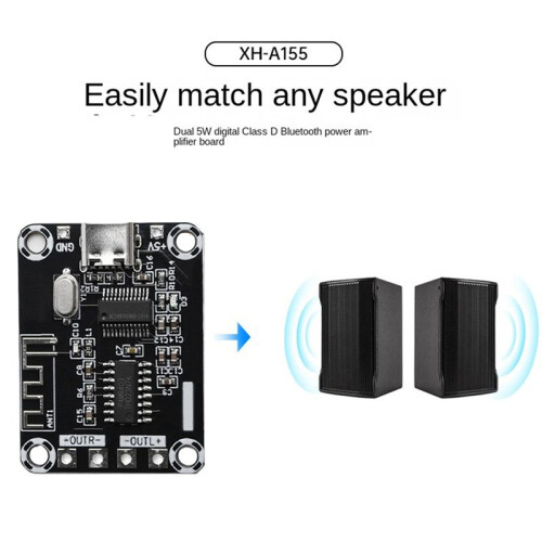 PAM8403 Digital  Amplifier Board DC5V  Case TYPE-C Powered 5W USB Amplifier Board Module 1