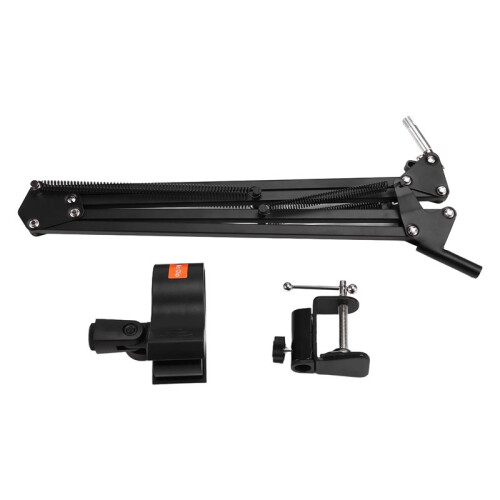 Support de Bras de Ciseaux de Perche de Suspension de Microphone Réglable pour L'Enregistrement Vocal, Support de Microphone pour le Fer de Diffusion