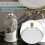 Makeup Brush Holder with Lid, 360 Rotating, 3-Compartment 5