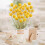 Fiori secchi di Billy Balls gialli per composizioni floreali 4