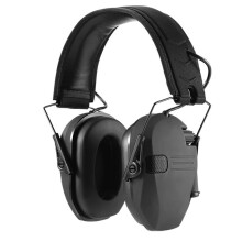 Kopfhörer mit Geräuschunterdrückung, Elektronischer Gehörschutz, Ohrenschützer, Noise Cancelling-Kopfhörer, Feldausrüstung, Schwarz