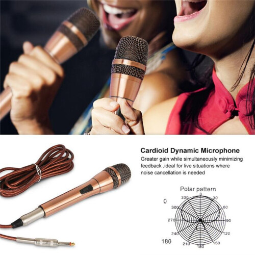 Universal Wired Handheld Dynamic Microphone Noise Isolation Mic for Outdoor Karaoke Meeting Singing 2