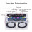 DIY  Speaker Kit,Recording Function FM Radio Soldering Practice Kit with LED Spectrum and Remote Control 2