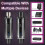 3PCS Wireless Microphone System XLR Microphone Converter Adapter 2.4GHz Transmitter Receiver for Condenser Dynamic Mic 8