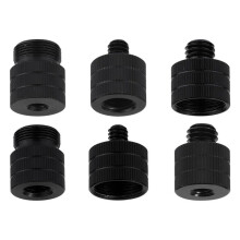 6pcs Mic Stand Adapter, Camera Stand Adapter Mic Screw Adapter Mic Thread Adapter for Microphones Cameras Stands
