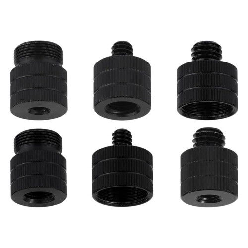 6 Stuks Microfoonstandaardadapter, Camerastandaardadapter Microfoonschroefadapter Microfoondraadadapter voor Microfoons Camera'S Stands
