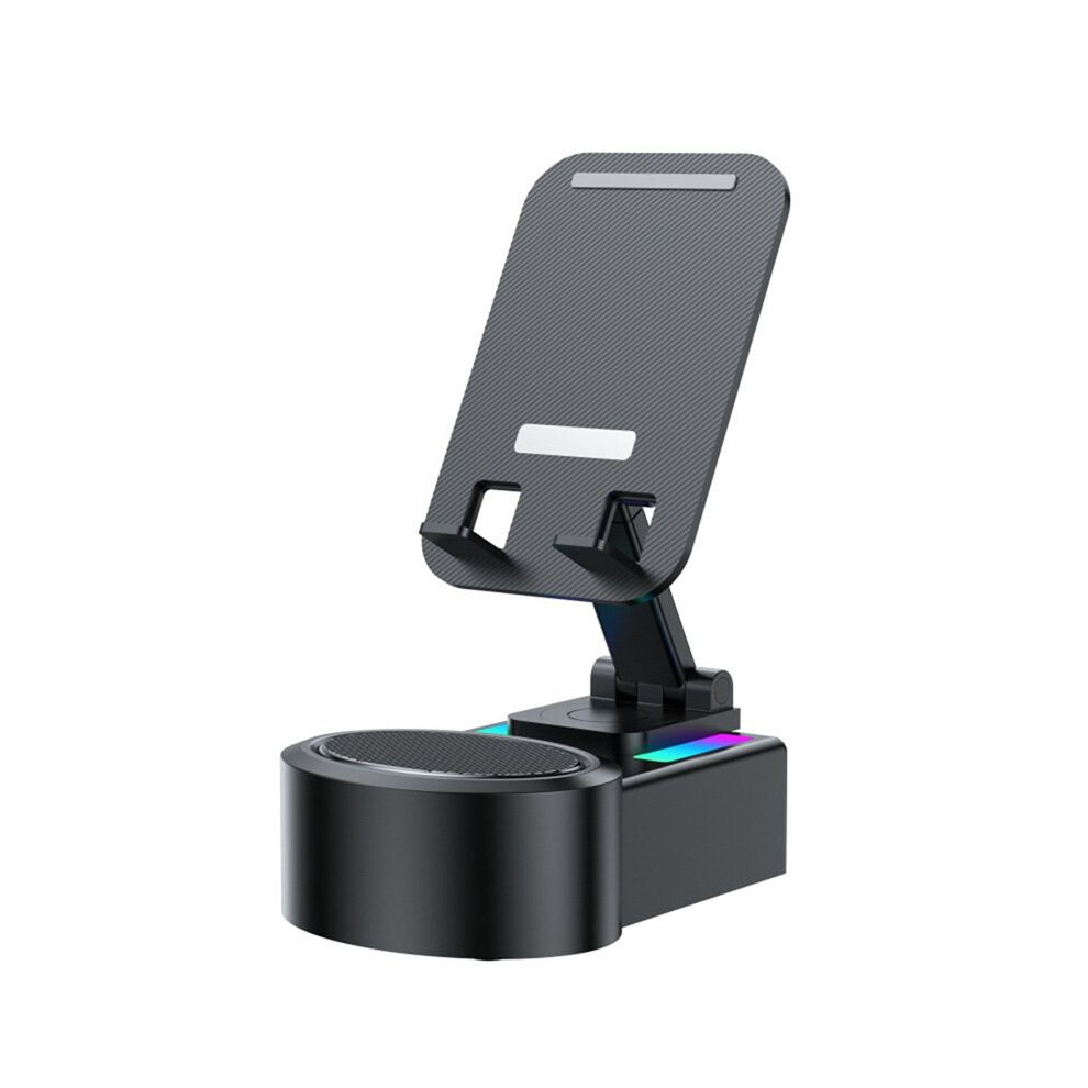Phone Stand Speaker Cradle Adjustable For Office Foldable Cellphone Stand With Rgb V5.0 Desktop Light 6031951778216
