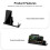 Universal Mobile Phone Desktop Holder Base Acrylic Headset Desktop Base for TWS Wireless  Headset Black 3
