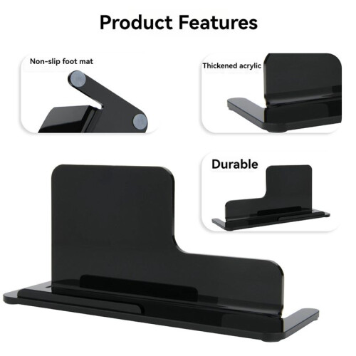Universal Mobile Phone Desktop Holder Base Acrylic Headset Desktop Base for TWS Wireless  Headset Transparent 1