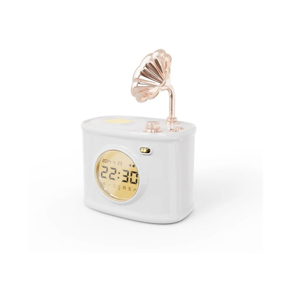 Speaker Retro Clock Alarm Clock Calendar With Display Desktop Home Decor Creatives Gift Small Speaker A 4713120658735