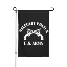 Gartenflagge mit Logo der US-Militärpolizei (30 x 45 cm) für drinnen, Balkon, Hof und draußen