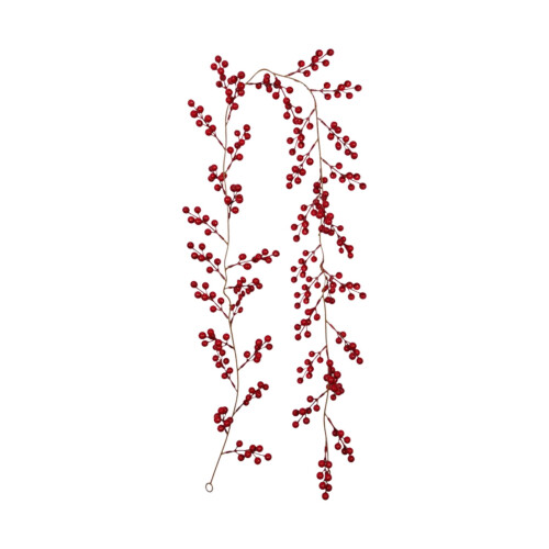 Guirlande de baies rouges et bordeaux de 1,74 m 1