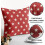 Conjunto de 2 capas de almofada Red Star, 40x40 cm (16x16 polegadas). 5