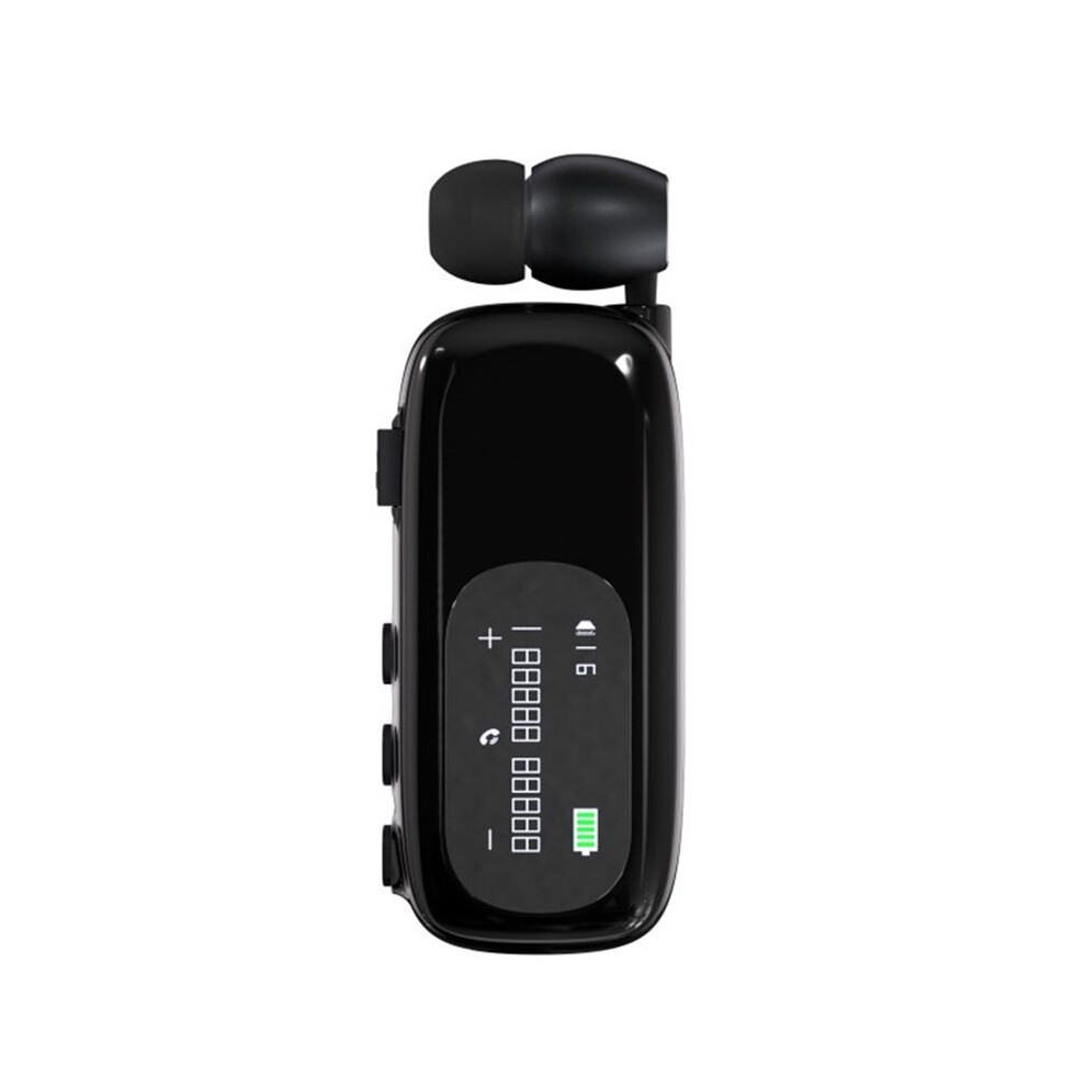 Photos - Headphones New Business Clip Earphone Handsfree V5.4 LCD Display Wireless Headset Call Noise Canceling  A