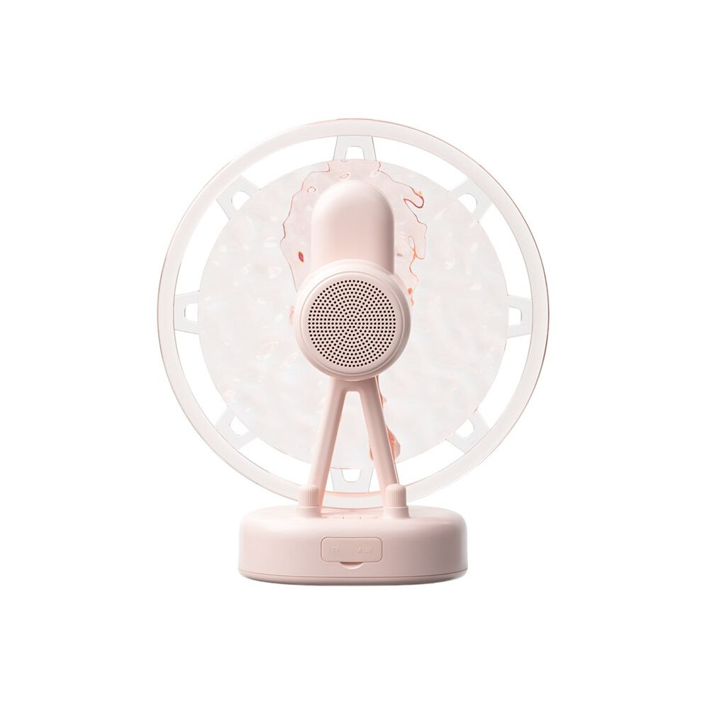 Wheel Wave Lamp Speaker With Noise Music,360 Surround Sound Hi-Fi Speaker White 6033077627935