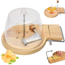 Beech Wood Cheese Curler and Slicer with Adjustable Thickness for Elegant Cheese and Chocolate Spirals